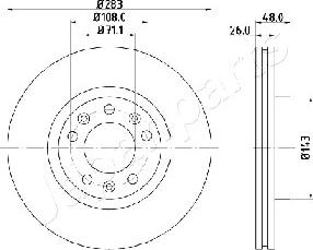 Japanparts DI-0633 - Discofreno www.autoricambit.com