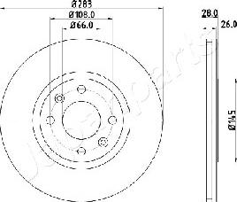 Japanparts DI-0627 - Discofreno www.autoricambit.com