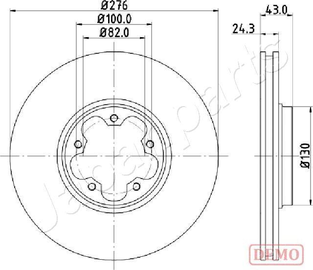 Japanparts DI-0356C - Discofreno www.autoricambit.com