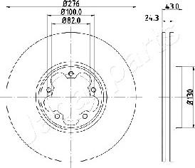 Japanparts DI-0356 - Discofreno www.autoricambit.com