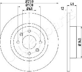 Japanparts DI-0719 - Discofreno www.autoricambit.com