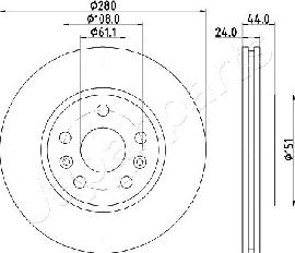 Japanparts DI-0716 - Discofreno www.autoricambit.com