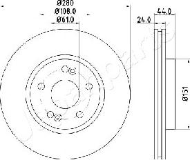 Japanparts DI-0710 - Discofreno www.autoricambit.com