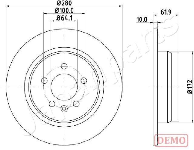 Japanparts DP-426C - Discofreno www.autoricambit.com