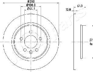 Japanparts DP-426 - Discofreno www.autoricambit.com