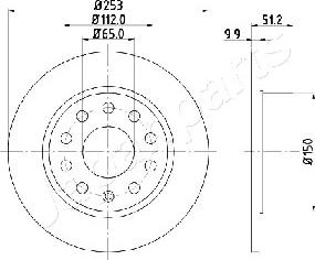 Japanparts DP-0902 - Discofreno www.autoricambit.com