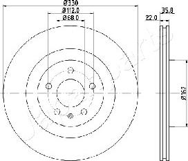 Japanparts DP-0911 - Discofreno www.autoricambit.com