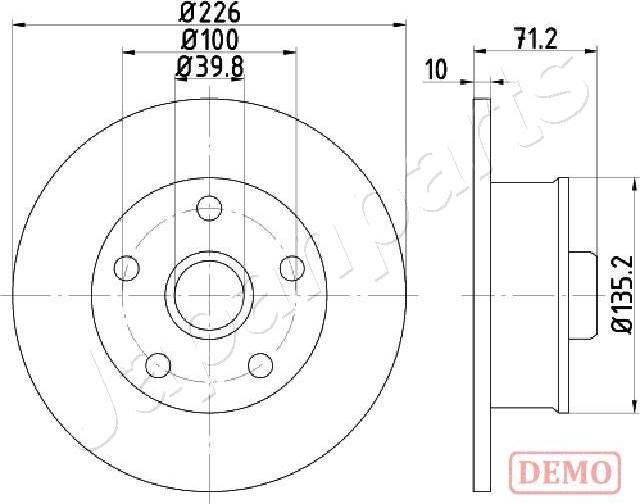 Japanparts DP-0923C - Discofreno www.autoricambit.com