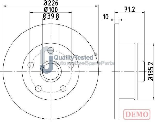 Japanparts DP0923JM - Discofreno www.autoricambit.com