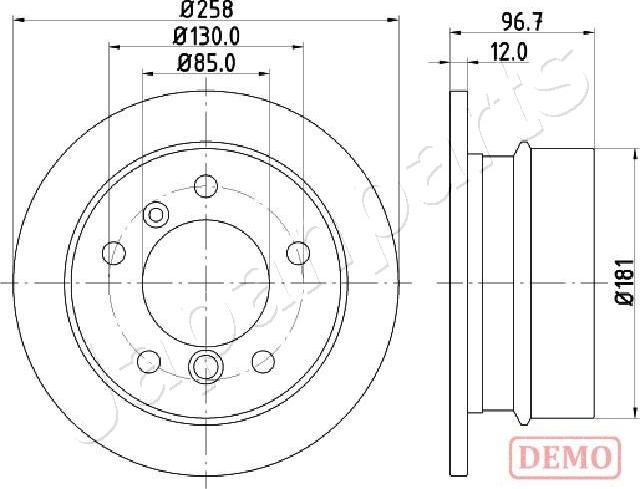 Japanparts DP-0518C - Discofreno www.autoricambit.com