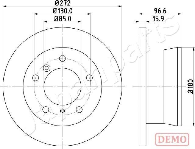 Japanparts DP-0526C - Discofreno www.autoricambit.com