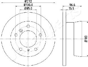 Japanparts DP-0526 - Discofreno www.autoricambit.com