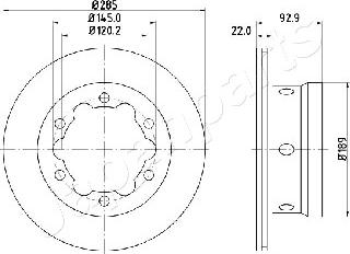 Japanparts DP-0528 - Discofreno www.autoricambit.com