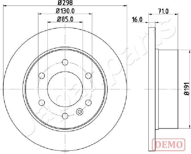 Japanparts DP-0527C - Discofreno www.autoricambit.com