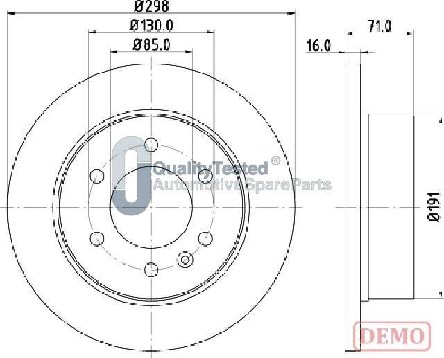 Japanparts DP0527JM - Discofreno www.autoricambit.com