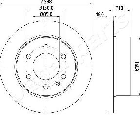 Japanparts DP-0527 - Discofreno www.autoricambit.com