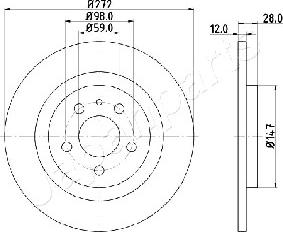 Japanparts DP-0606 - Discofreno www.autoricambit.com