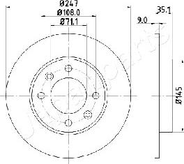 Japanparts DP-0602 - Discofreno www.autoricambit.com