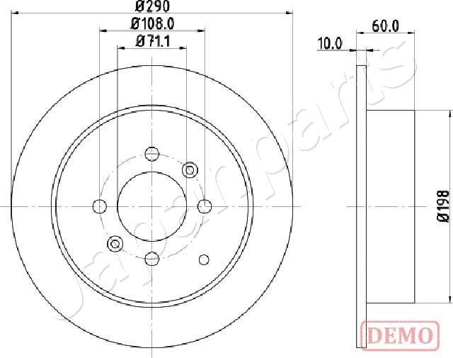 Japanparts DP-0616C - Discofreno www.autoricambit.com