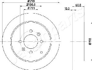 Japanparts DP-0616 - Discofreno www.autoricambit.com