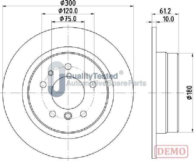 Japanparts DP0119JM - Discofreno www.autoricambit.com