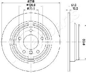 Japanparts DP-0119 - Discofreno www.autoricambit.com