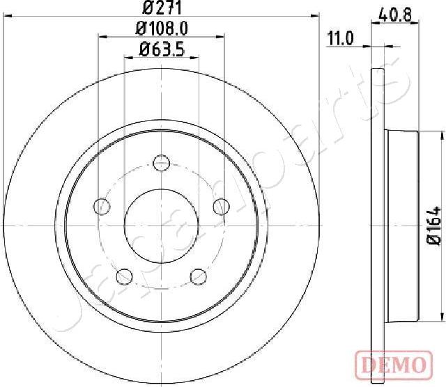 Japanparts DP-0305C - Discofreno www.autoricambit.com