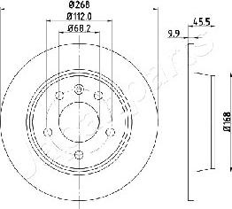 Japanparts DP-0306 - Discofreno www.autoricambit.com