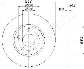 Japanparts DP-0202 - Discofreno www.autoricambit.com