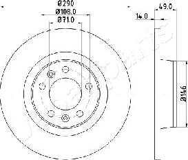 Japanparts DP-0612 - Discofreno www.autoricambit.com