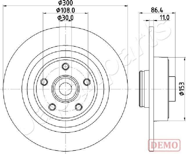 Japanparts DP-0702C - Discofreno www.autoricambit.com