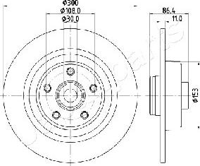 Japanparts DP-0702 - Discofreno www.autoricambit.com