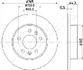 Japanparts DP-0707 - Discofreno www.autoricambit.com