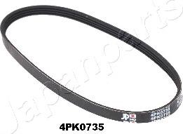 Japanparts DV-4PK0735 - Cinghia Poly-V www.autoricambit.com