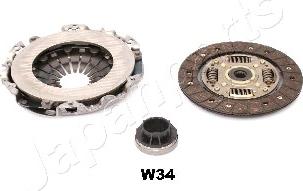 Japanparts KF-W34 - Kit frizione www.autoricambit.com