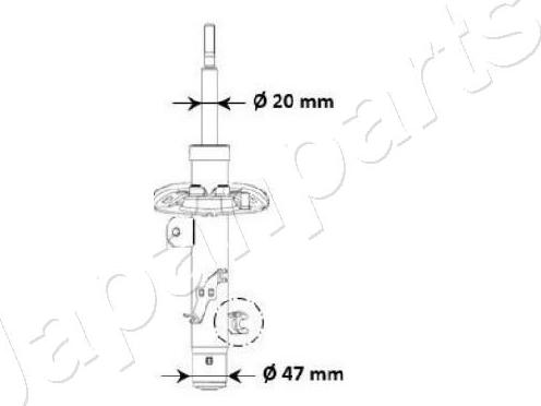 Japanparts MM-00940 - Ammortizzatore www.autoricambit.com