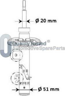 Japanparts MQ-00974 - Ammortizzatore www.autoricambit.com