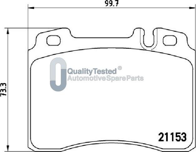 Japanparts PA0505JM - Kit pastiglie freno, Freno a disco www.autoricambit.com