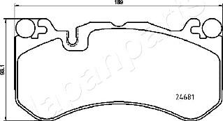 Japanparts PA-0517AF - Kit pastiglie freno, Freno a disco www.autoricambit.com