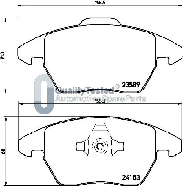 Japanparts PA0610JM - Kit pastiglie freno, Freno a disco www.autoricambit.com