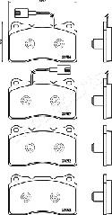 Japanparts PA-0211AF - Kit pastiglie freno, Freno a disco www.autoricambit.com