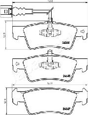 Japanparts PP-0923AF - Kit pastiglie freno, Freno a disco www.autoricambit.com