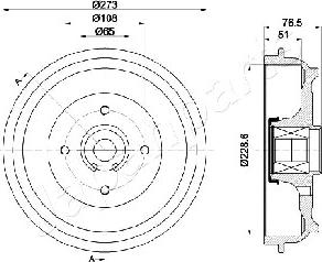 Japanparts TA-0602 - Tamburo freno www.autoricambit.com