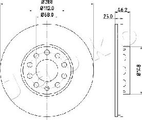 Japko 600910 - Discofreno www.autoricambit.com