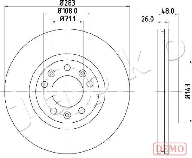 Japko 600633C - Discofreno www.autoricambit.com