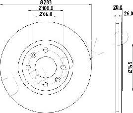 Japko 600627 - Discofreno www.autoricambit.com