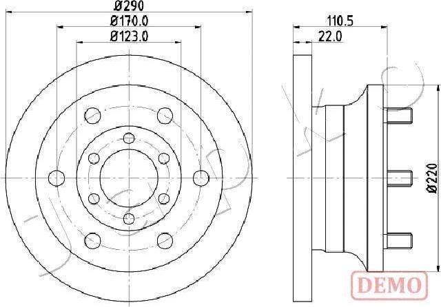 Japko 600256C - Discofreno www.autoricambit.com