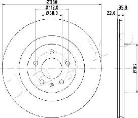 Japko 610911 - Discofreno www.autoricambit.com