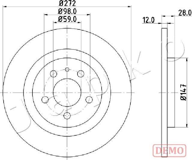 Japko 610606C - Discofreno www.autoricambit.com