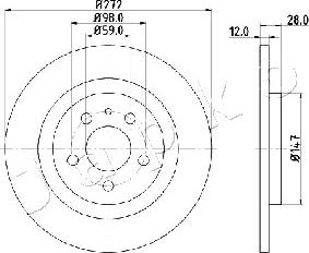 Japko 610606 - Discofreno www.autoricambit.com